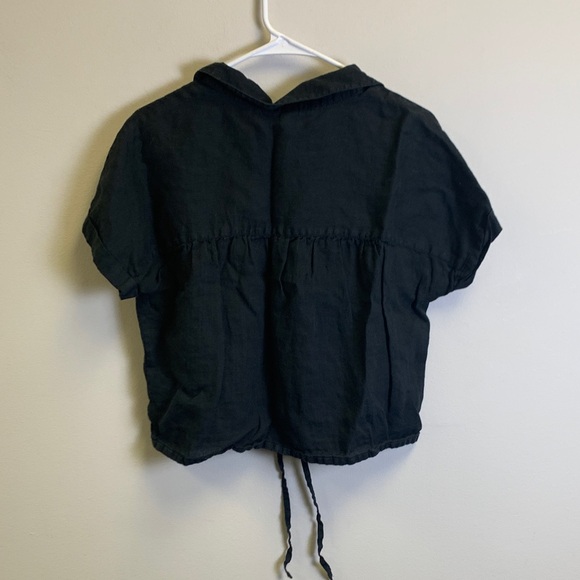 Joie Black Button-Up Top - Picture 2 of 2